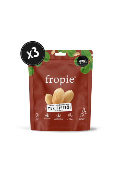 FROPİE Yer Fıstığı - Fırında Yağsız Kavrulmuş 75 Gr X 3 Adet