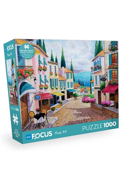 Blue Focus Yayınları Blue Focus Beautiful Coastal Street - 1000 Pieces