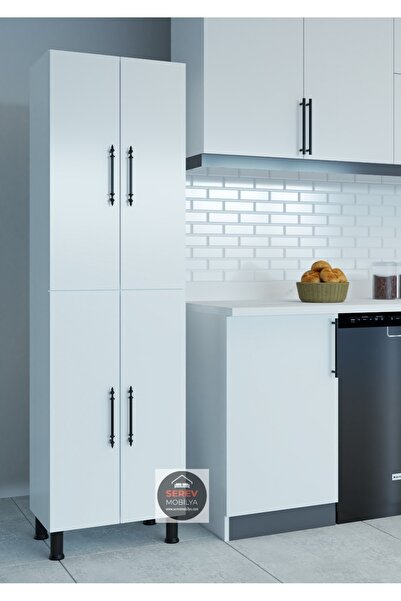 Serev Mobilya Çok Amaçlı Banyo Mutfak Erzak Kiler Dolabı