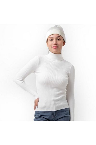 ZENCHES Combinație de pulover și tricotaje slim cu gât înalt