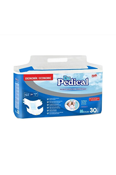 Halk Hasta Bezi Bel Bantlı Dr.pedical Medium Beden 30 Luk 4 Paket
