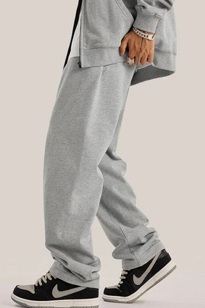 BSBSPOR Ανδρική και γυναικεία φόρμα Unisex 6 Loose Cut Γκρι / Μαύρο Καλοκαιρινό Καπνιστή