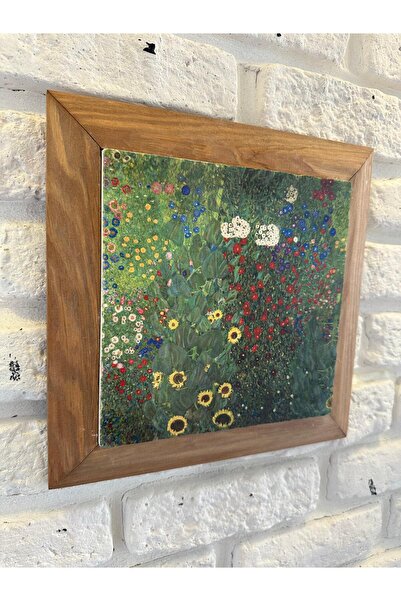 woodhomeworks Solid Framed Natural Stone Marble Table Board 26X26 cm