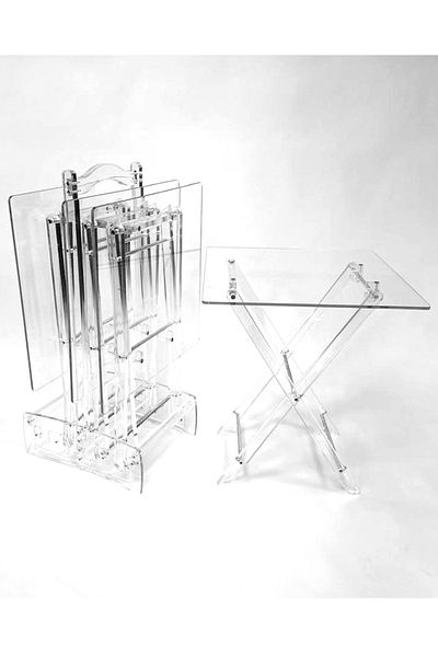 Living Acrylic tables set 4 pieces