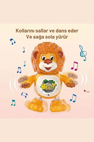 welcomein Oyuncak Dans Eden Sevimli Robot Aslan Pilli Müzikli Sesli Işıklı Dans Eden Erken Eğitim Oyuncağı