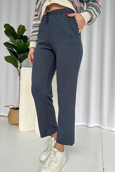 Mine Tan Butik Φούτερ Anthracite Pipe Leg με τσέπες