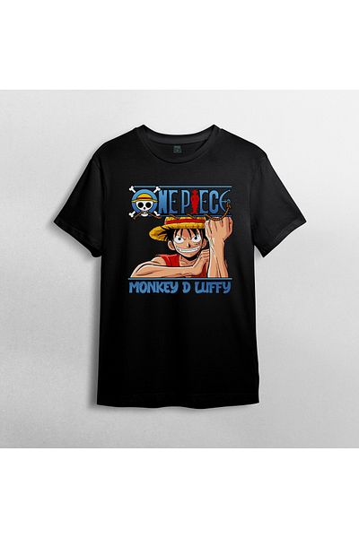 Pixxa One Piece Monkey D. Luffy - Μπλουζάκι από 100% βαμβακερό λαιμόκοψη μοντέλο 4