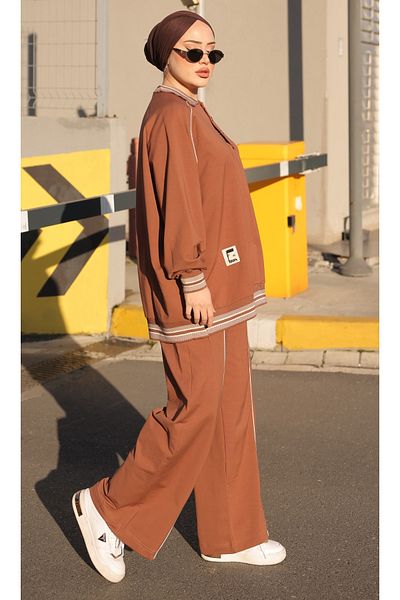 Wovi Moda Σετ φόρμας Hijab - Σετ δύο κάτω και επάνω