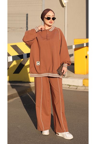 Wovi Moda Σετ φόρμας Hijab - Σετ δύο κάτω και επάνω