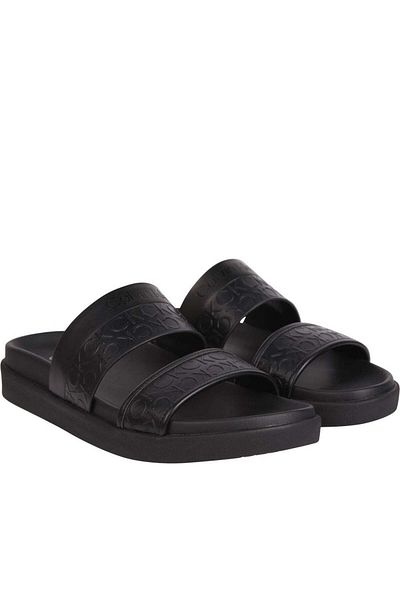 Calvin Klein Black Slippers Womens Shoes