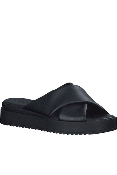 Tamaris Black Slippers Womens Shoes