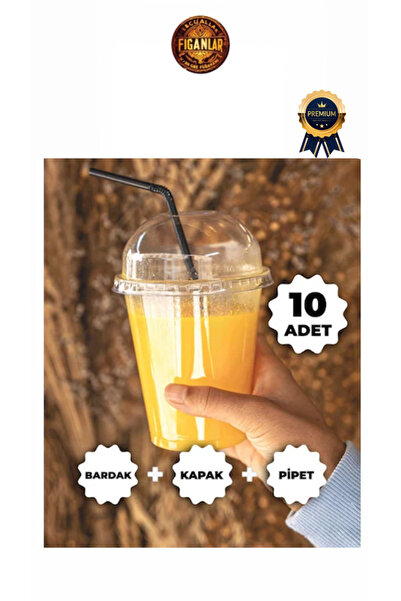 figanlar ambalaj kalın plastik 350 cc Pet Plastik Milkshake Limonata Bardağı ...