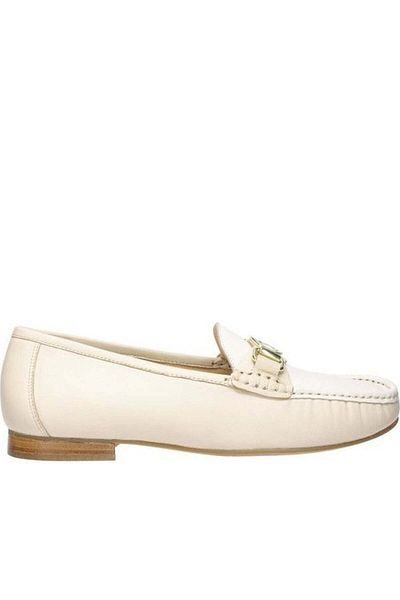 ARA Beige Moccasins Womens Shoes