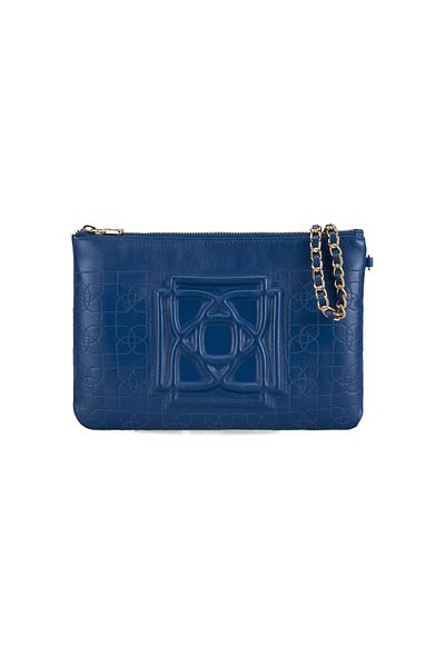 Desa Geantă de mână brodata Vionya bleumarin