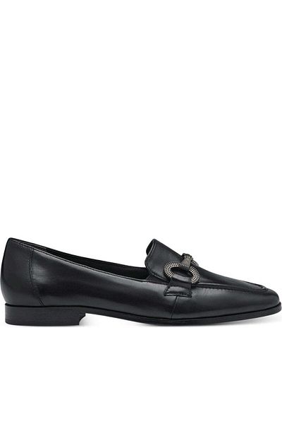Tamaris Black Loafers Womens Shoes