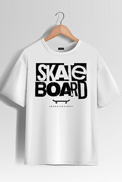 Wish BF Skateboard cu imprimeu supradimensionat tricou