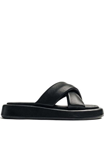 VAMSKO Black Slippers Womens Shoes
