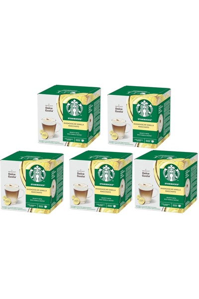 Starbucks كبسولات قهوة مدغشقر فانيليا ماكياتو من نسكافيه دولتشي جوستو، 12 كبس...