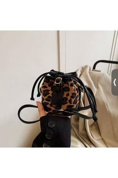 selvi wear حقيبة يد بناتي بطبعة جلد الفهد - تصميم أنيق وعملي