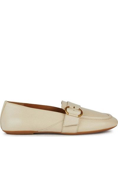 Geox Beige Moccasins Womens Shoes