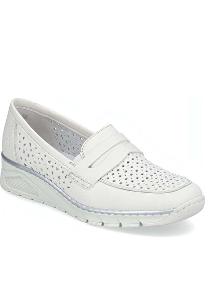 Rieker Mocasini albi Pantofi dama