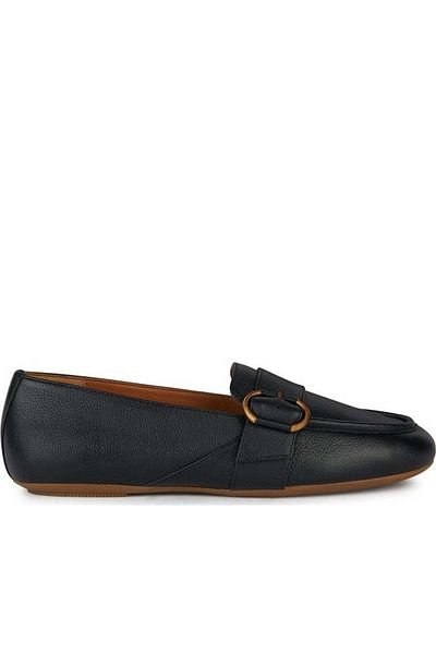 Geox Black Moccasins Womens Shoes