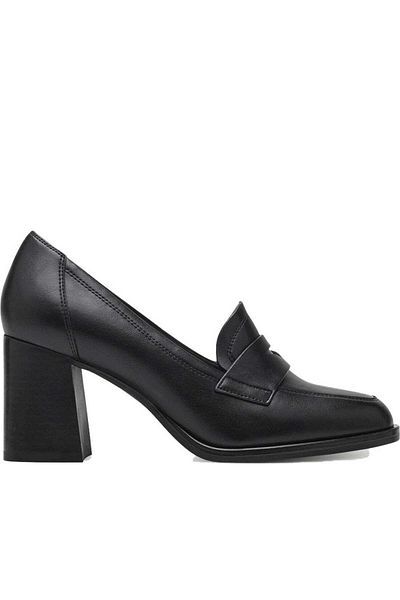 Tamaris Black Loafers Womens Shoes