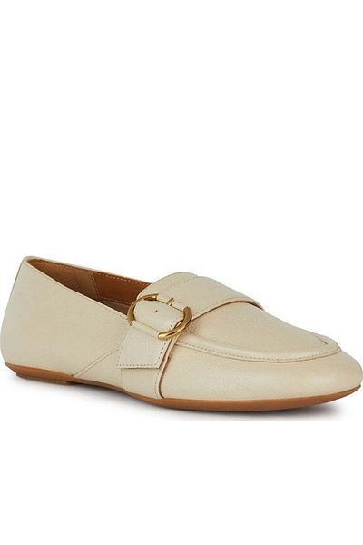 Geox Beige Moccasins Womens Shoes