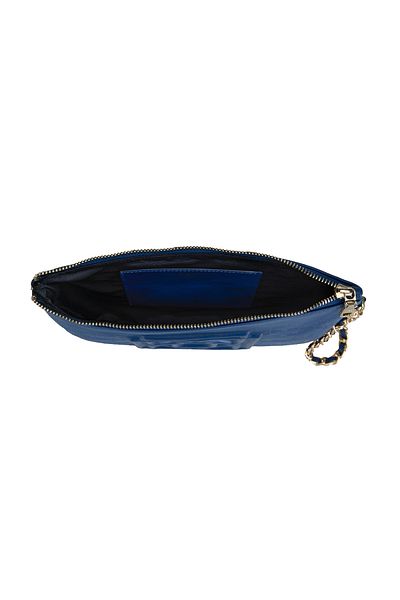 Desa Geantă de mână brodata Vionya bleumarin