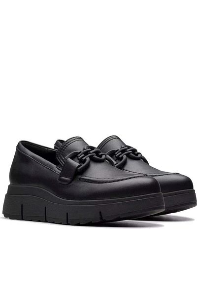 CLARKS Mocasini negri Pantofi dama