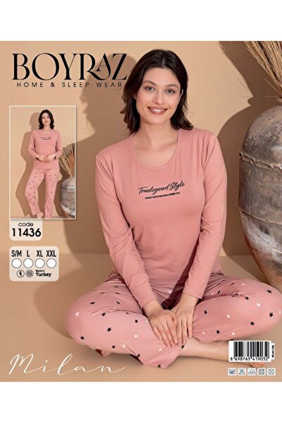 BEYAZTOPTAN SET DE PIJAMALE MÂNECĂ LUNGĂ MILAN DE CALITATE