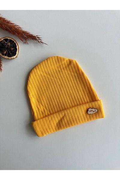 minço bebe Ribbed Baby Boy Girl Child Luxury Combed Cotton Beret Hat