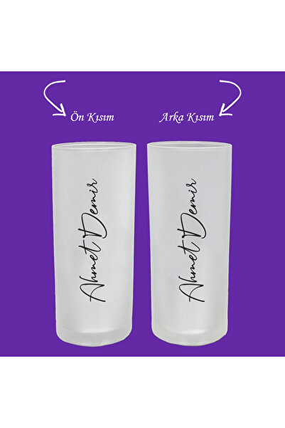 Ceymas Hediyelik İsme Özel Baskılı Kişiye Özel Rakı Bardağı