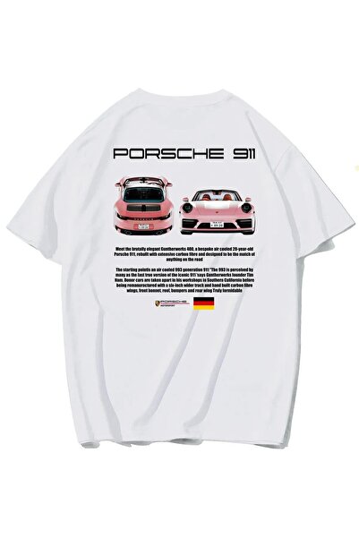 YOHO SPORT 911 Porsche Baskılı özel tasarım Unisex Tshirt