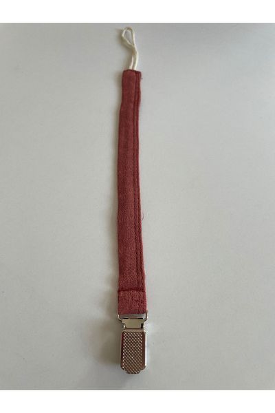 runbaby Run Baby Brick Color Muslin Pacifier Strap