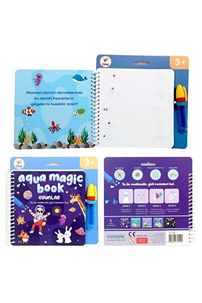Lino Sihirli Boyama Kitabı Aqua Magic Book Oyunlar Tfl-1002