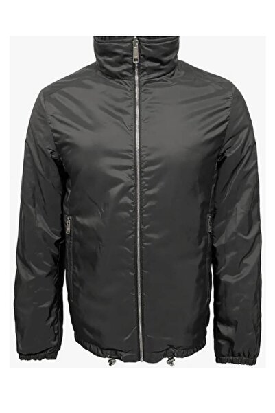 Prada Sport Triangle Logo Double-Sided Zipper Jacket Black/Grey