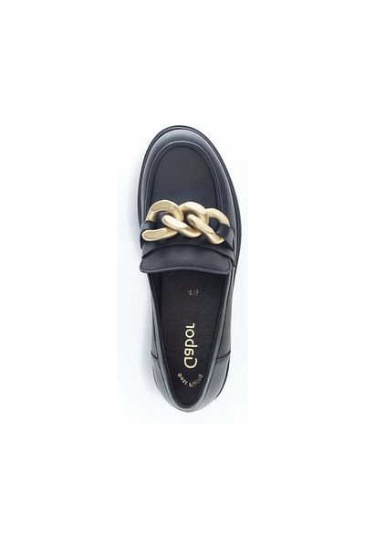 GABOR Black Loafers Womens Shoes