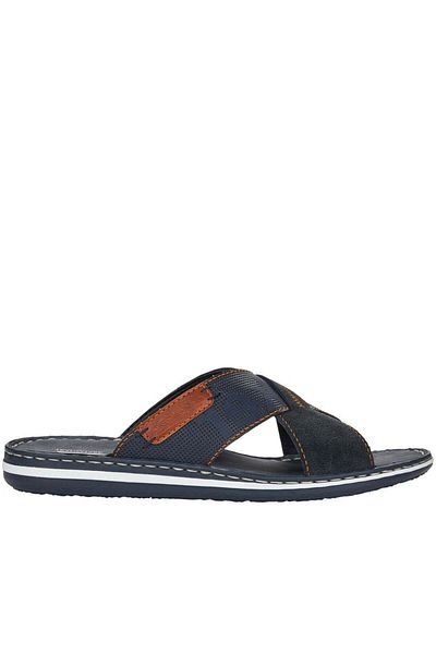 Rieker Papuci Albastru Pantofi Barbati