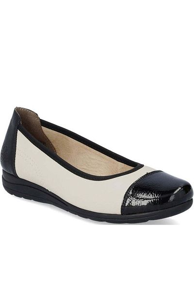 Rieker Pantofi de damă balerini albi