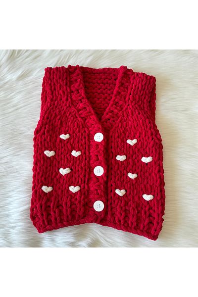 Home Puffy Plush Baby Vest>Baby>Baby Gift>Hand Knitted>Handmade>Newborn>Plush