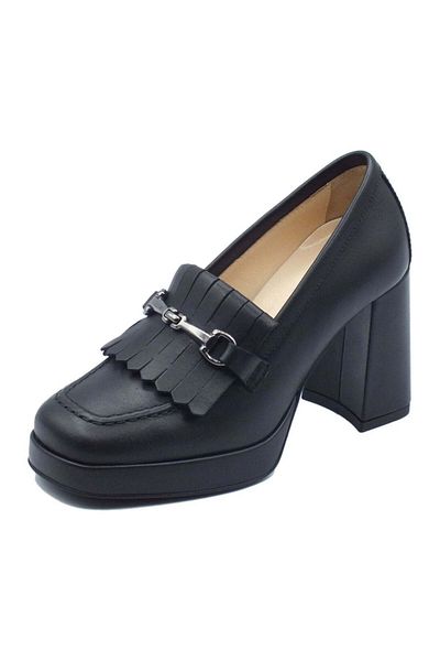 NeroGiardini Black Heels Womens Shoes