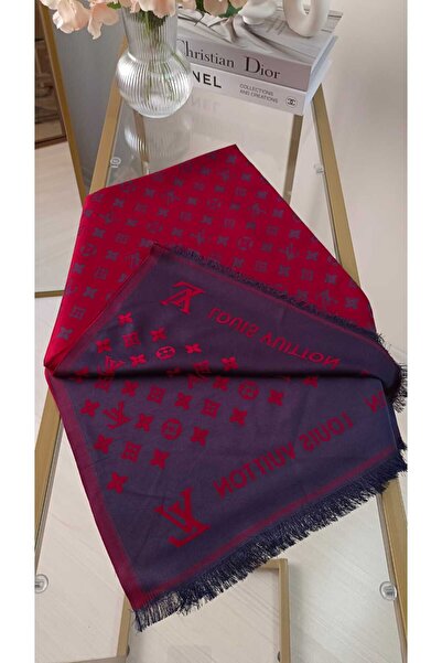 MODA Lv Desenli İpek Kaşmir Çift Taraflı Şal