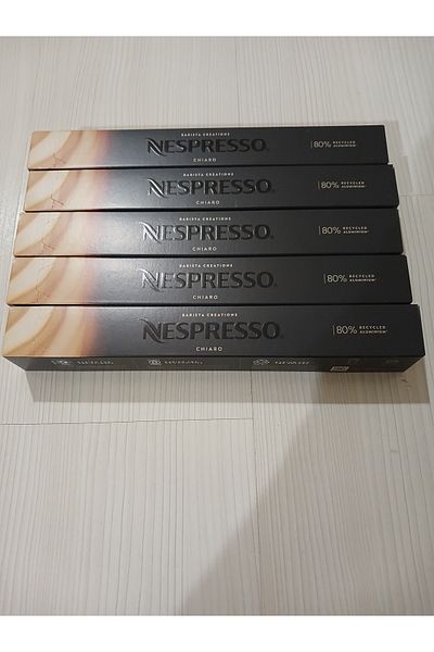 Nespresso Barista Creations Chiaro Capsule Coffee 50 Pieces (5 Boxes)
