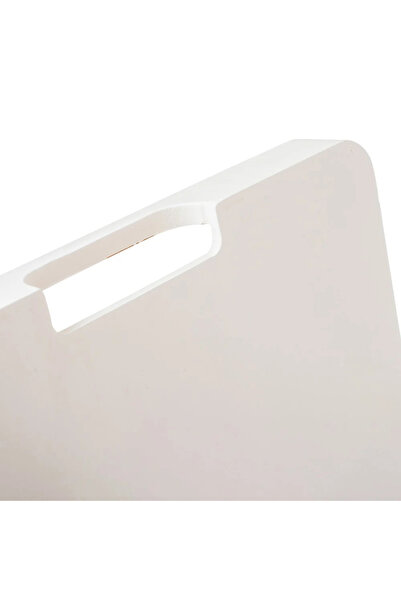 HIC Bamboo Wood Serving Tray White Color 38 CM