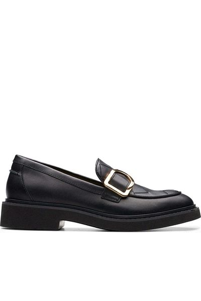 CLARKS Mocasini negri Pantofi dama