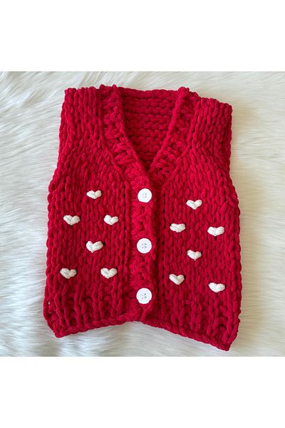 Home Puffy Plush Baby Vest>Baby>Baby Gift>Hand Knitted>Handmade>Newborn>Plush