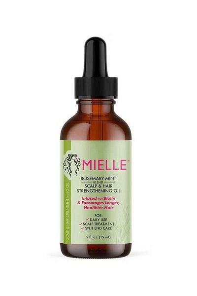 Miele Rosemary Mint Scalp & Hair Strengthening Oil Infused W/Biotin & Encourages Growth 59ml