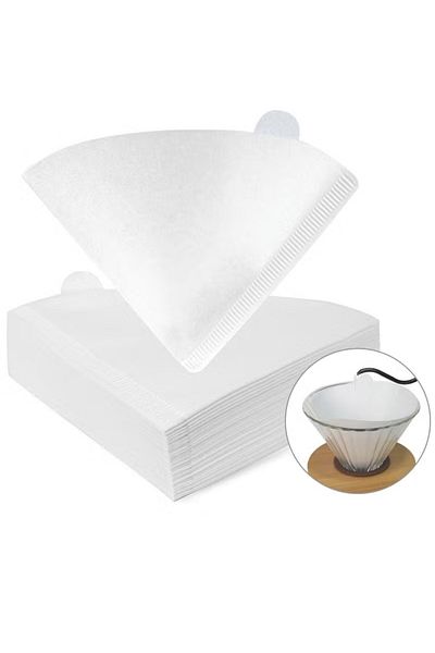 mastergold 100 Piece Coffee Paper Filter V60 Size 02 White
