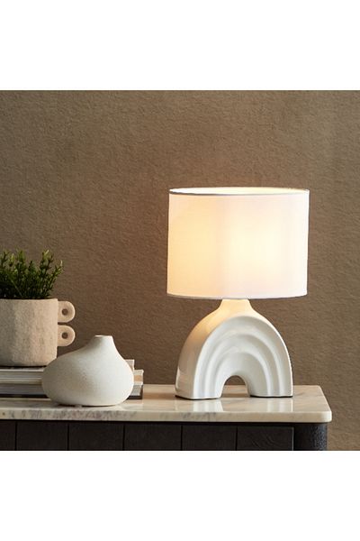 Home Box Caspian Ceramic Table Lamp - 21.5x21.5x30 cm